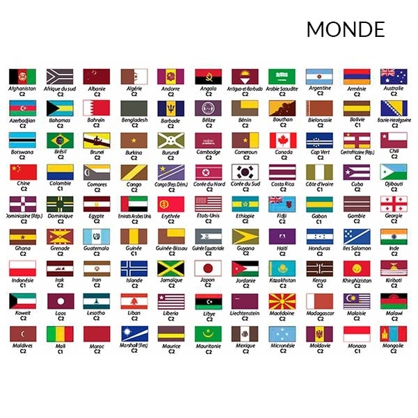 Pavillon France, Europe et pays du monde en maille ajourée 200x300 cm - Vignette 4