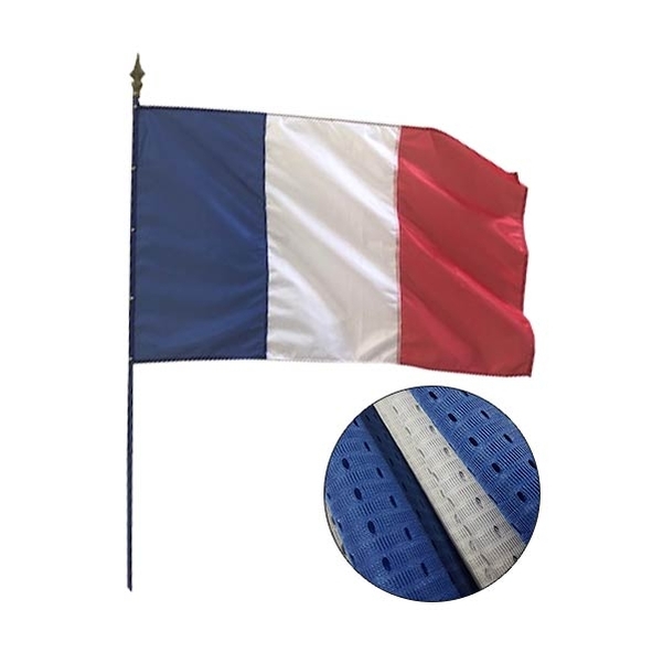 Drapeau en maille ajourée 60X90 cm avec système anti-enroulement intégré