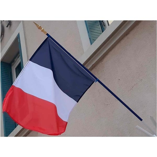 Drapeau durable 60 x 90 cm sur hampe métallique - Vignette 2