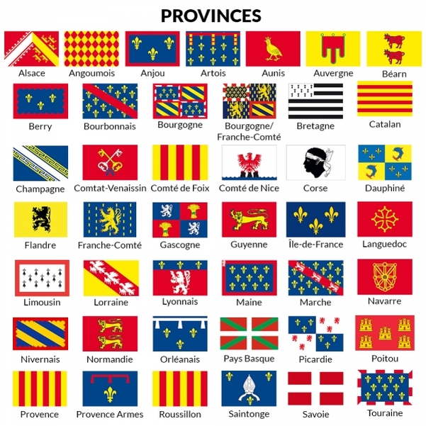 Drapeau province ou région 80x120 cm - Recyclé - Vignette 2