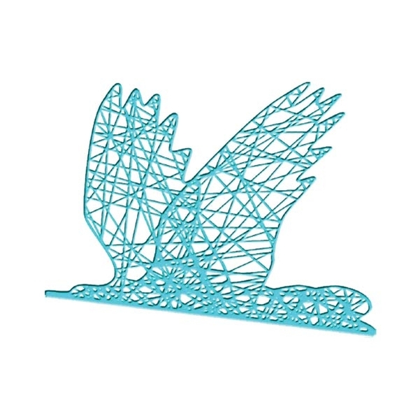 Décor OISEAU 3D 80 CM FIBRE DE VERRE colorisée