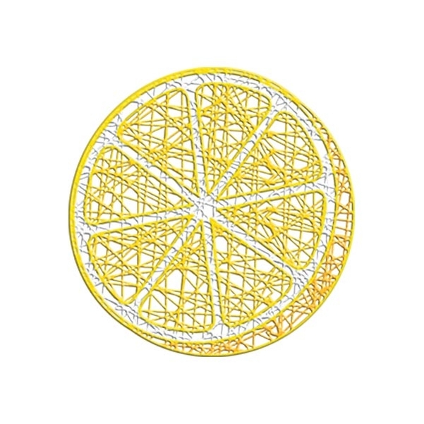 Décor CITRON TRANCHE 2D 120 CM FIBRE DE VERRE Colorisée