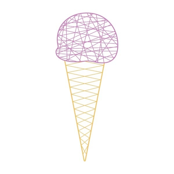 Décor GLACE BOULE 2D 60 CM FIBRE DE VERRE Colorisée