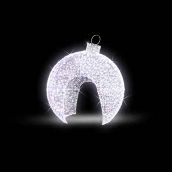 Décor 3D Igloo entrée DOUBLE avec goupille - H 3.85 M - LED FIXE