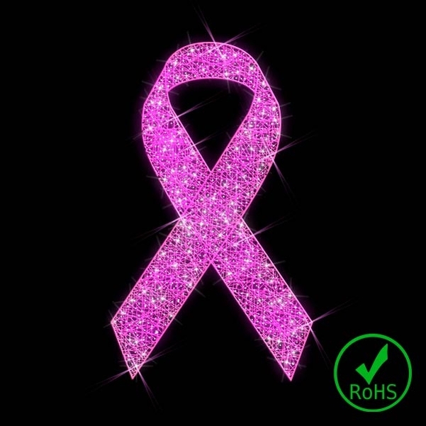 Décor RUBAN ROSE 2D H 0.90M L 0.40M Led PETILLANT Rose
