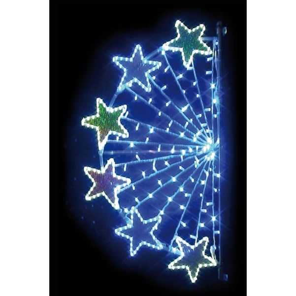 Décor Lumicolor Rayons Etoilés pour poteau