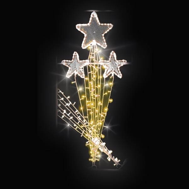 Décor Lumicolor Artifice d'étoiles pour poteau