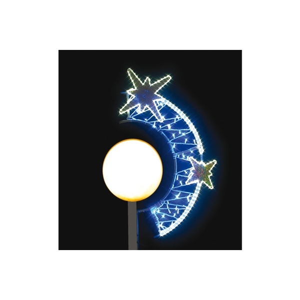 Décor Lumiboule Boule Etoilée en LED pour lampadaire