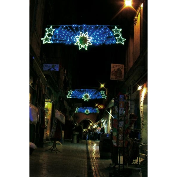 Voûte Lumicolor Soleil de nuit pour traversée de rue L.2,40m - Vignette 2