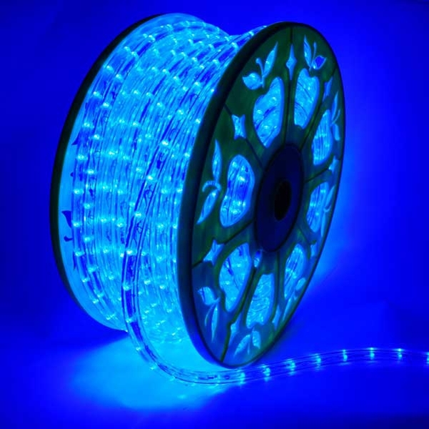 Cordon lumineux 36 Leds Bleu - Rouleau de 45 m