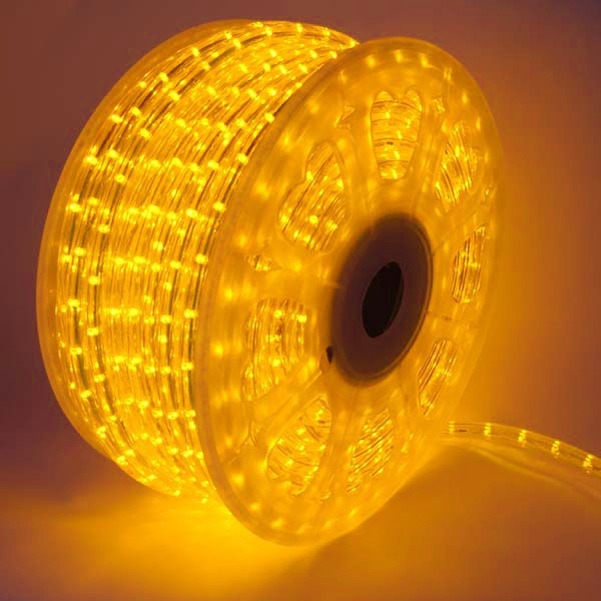 Cordon lumineux 36 Leds Jaune - Rouleau de 45 m