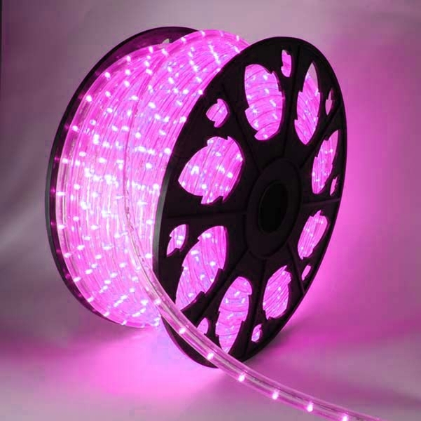 Cordon lumineux 36 Leds Fuchsia - Rouleau de 45 m