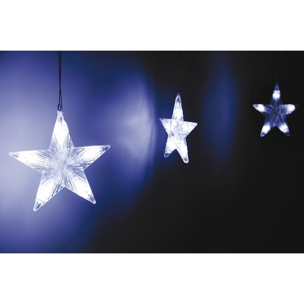 Guirlande d'étoiles animés Stelliz blanc métal