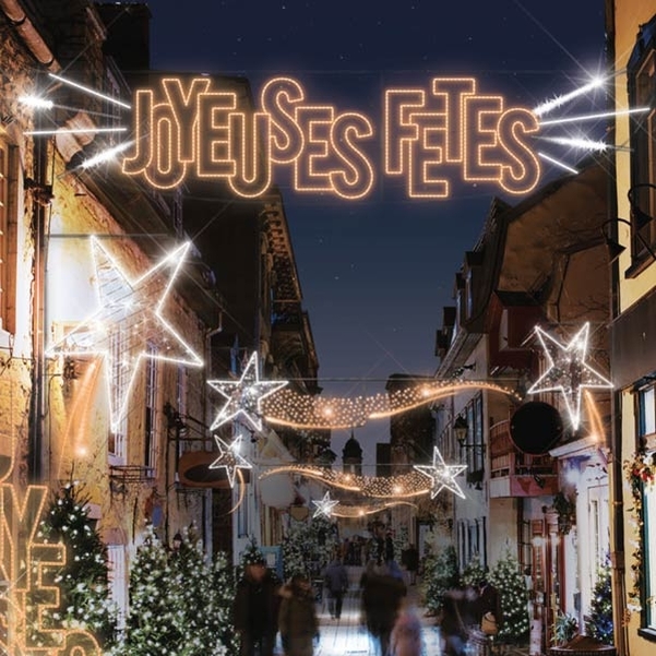 Voûte Joyeuses Fêtes en folie pour traversée de rue L.5m - Vignette 2