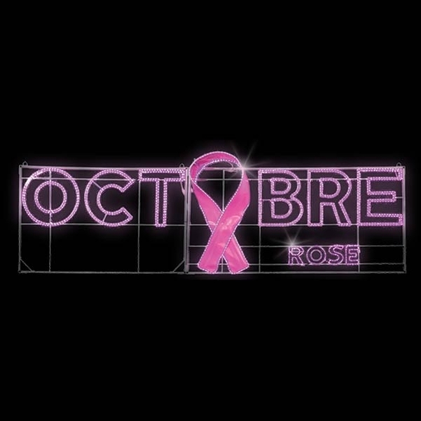 Voûte Lumicolor Octobre Rose pour traversée de rue L.4m - Vignette 2