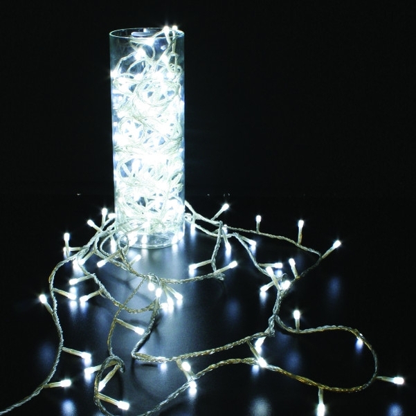 Guirlande LED 31V blanc métal animée - L.20m