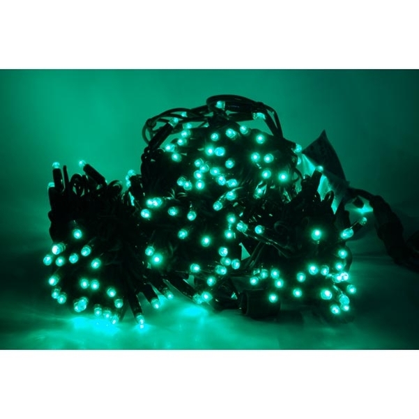 Guirlande LED 230V verte - L.20m