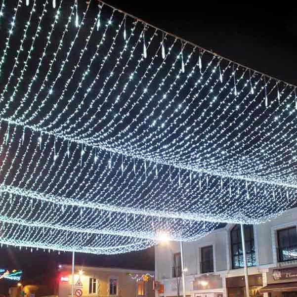 Plafond 10m LED blanc chaud pétillant blanc