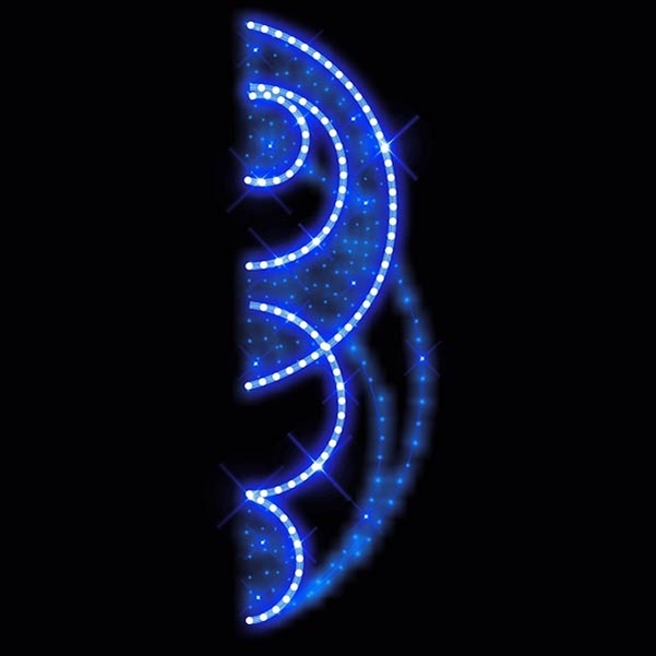Décor Candélabre BUBBLES LED BLEU 3 M - Reconditionné