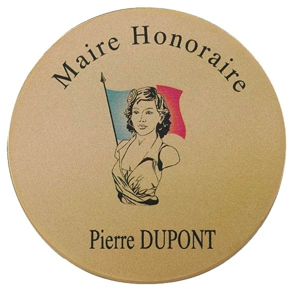 Médaille d'honneur Marianne finition bronze doré - Vignette 3