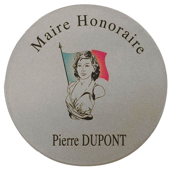 Médaille d'honneur Marianne finition bronze argenté - Vignette 3