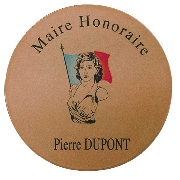 Médaille d'honneur Marianne finition bronze aluminé - Vignette 3