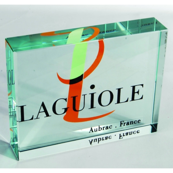 Trophée transparent Monolithe