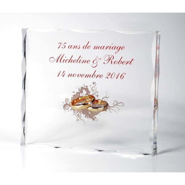 Trophée transparent Strass