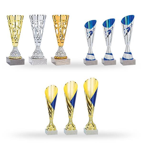 Lot de 9 coupes Titanium