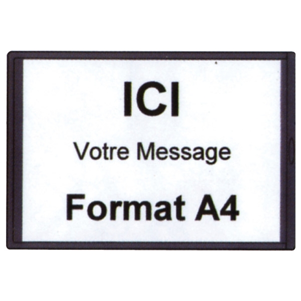 Support d'information A4 pour poteau à sangle