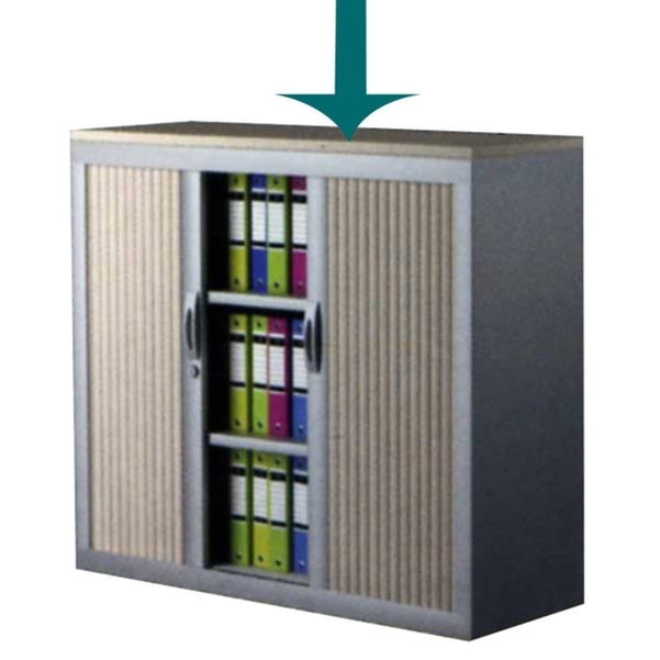 Top finition bois pour armoire L.120 cm