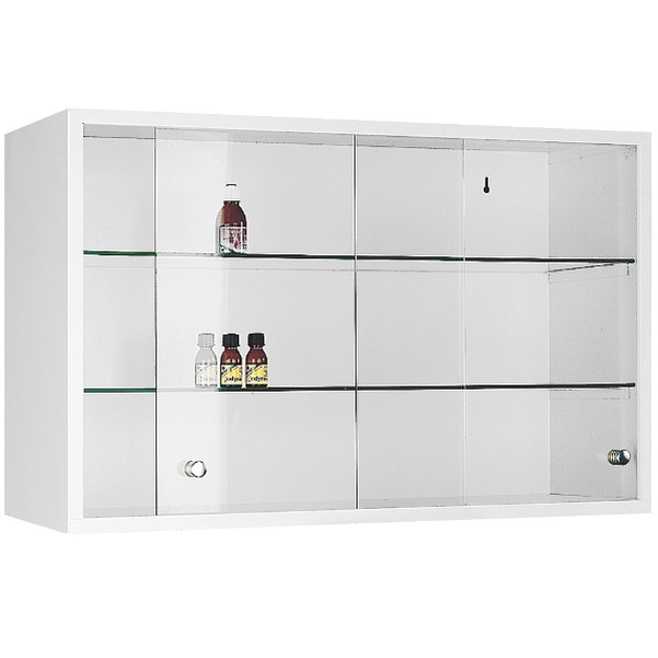 Armoire à pharmacie murale 2 portes coulissantes en verre largeur 100cm