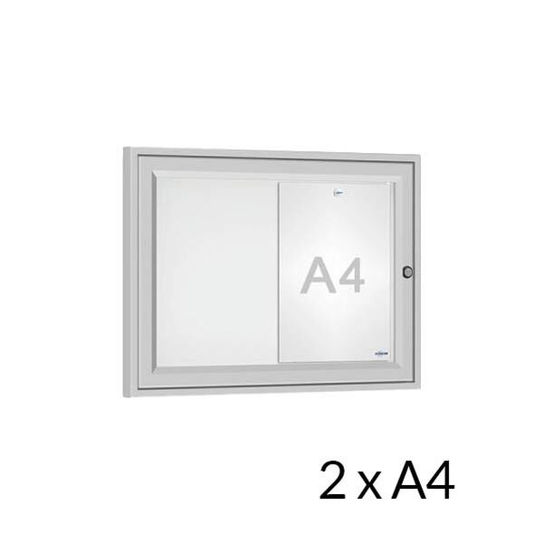 Vitrine d'affichage extérieur TURBO 30 pour 2 A4 - 1 porte