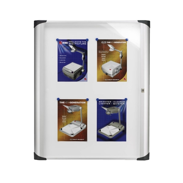 Vitrine d'intérieur extra plate 6 A4
