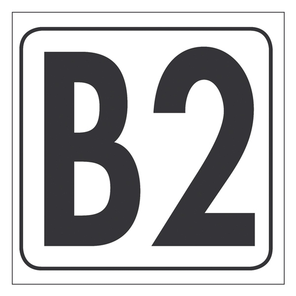 Plaque de balisage de cimetière 152x152 mm