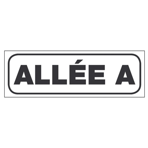 Plaque de balisage de cimetière 50x150 mm
