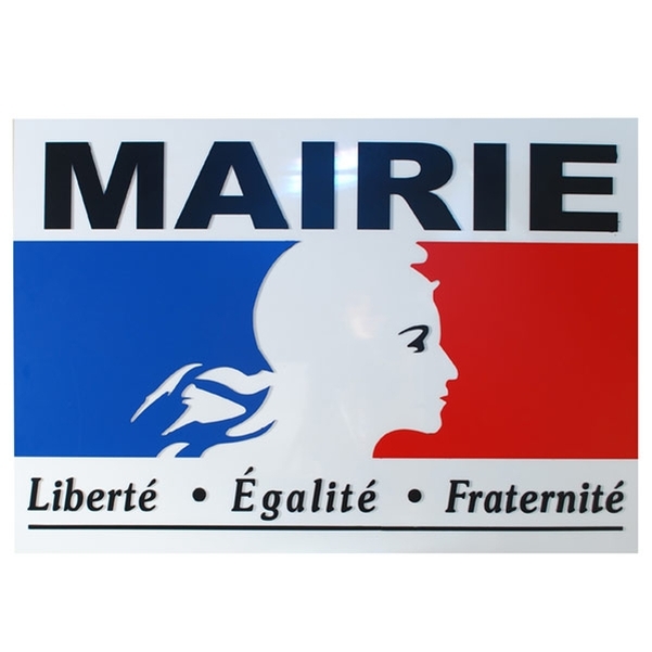 Panneau de façade tricolore - 1000x700 mm
