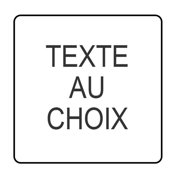 Panonceau de signalisation 500x500 mm