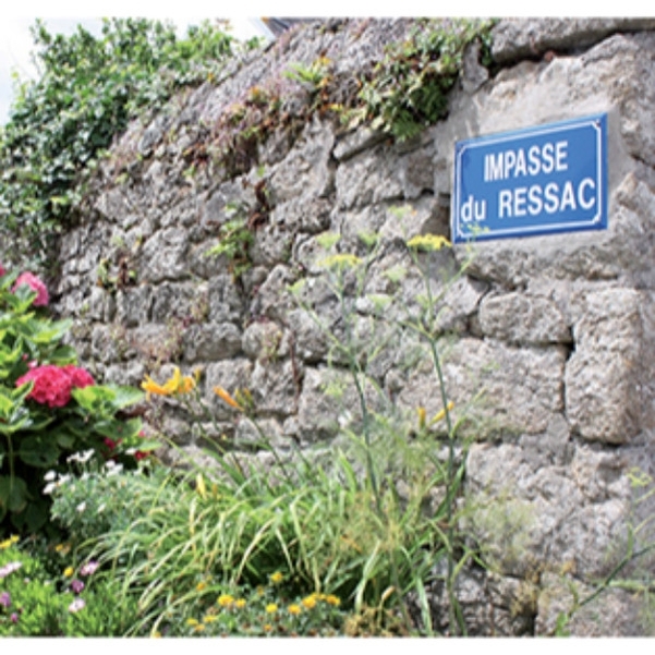Plaque de rue en aluminium - 500x300 mm - Bleu/Blanc - Vignette 2