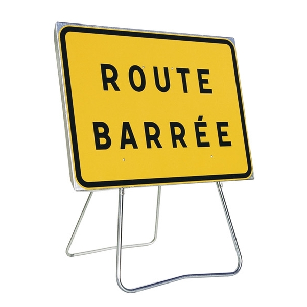 Panneau de signalisation temporaire NF - Type KC1 - Classe 2