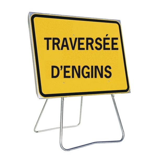 Panneau de signalisation temporaire NF - Type KC1 - Classe 2 - Vignette 2