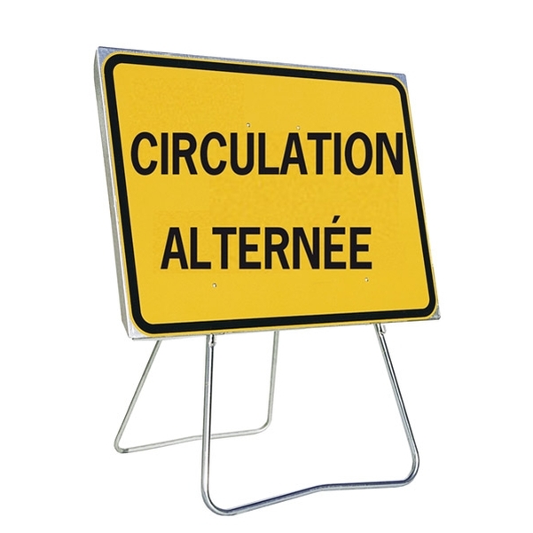 Panneau de signalisation temporaire NF - Type KC1 - Classe 2 - Vignette 3