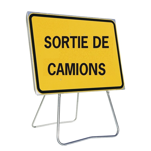 Panneau de signalisation temporaire NF - Type KC1 - Classe 1 - Vignette 4