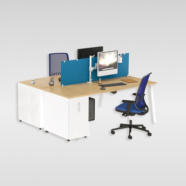 Bureau Cinétic face à face 140x160 cm - Vignette 2