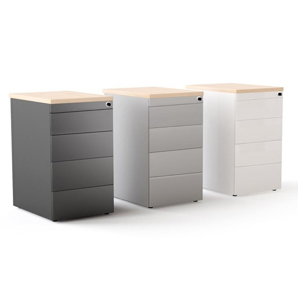 Caisson à hauteur de bureau 4 tiroirs - Prof.60 cm
