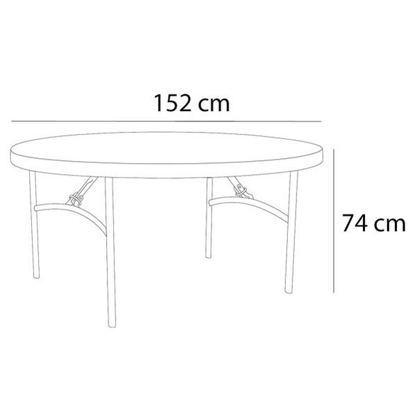 Table Ronde LIFETIME - Diamètre 152 cm (Capacité 6 personnes) - Vignette 3