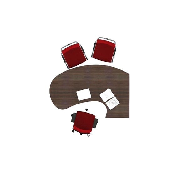 Bureau intégral L.200x120 cm - Gamme Star - Vignette 2