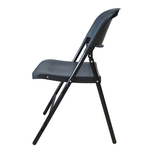 Chaise pliante Jumbo M2 noire avec accroches - Vignette 2