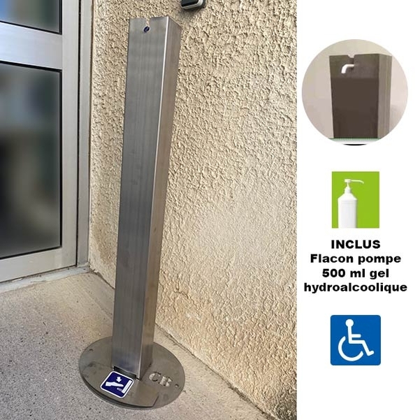Colonne distributeur de solution liquide