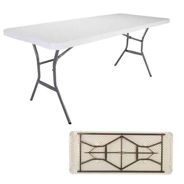 Lot 25 tables Lifetime ECO 183x76 cm et 1 Chariot - Vignette 2